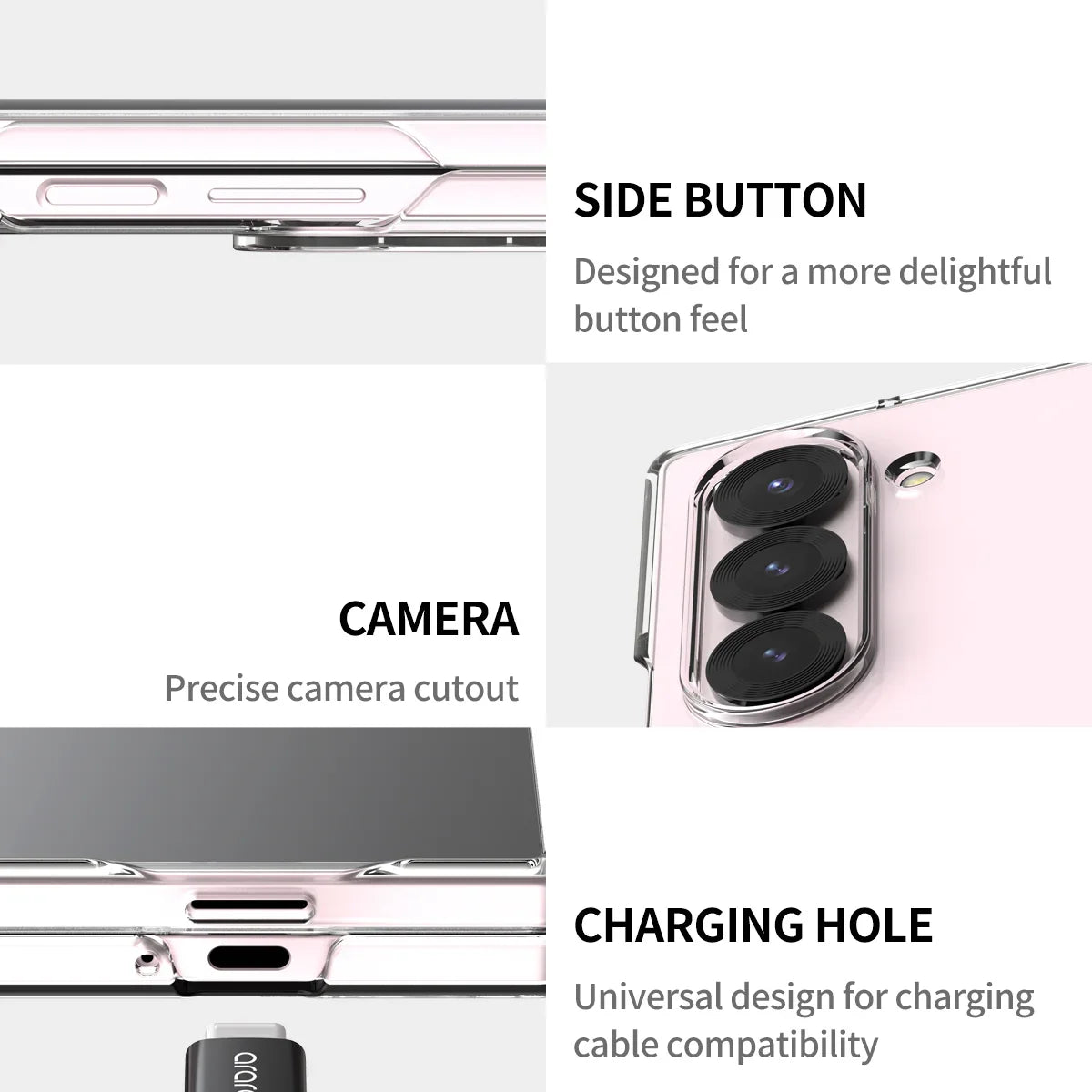 Araree Samsung Z Fold 6 Nukin Case - Clear - Tashqila Araree Samsung Z Fold 6 Nukin Case - Clear - Tashqila